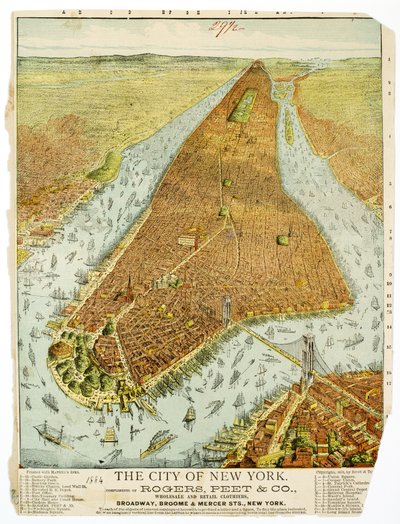 New Yorkin kaupunki, Rogers, Peet & Co., Tukku- ja vähittäisvaatteet, Broadway, Broome & Mercer Sts., NY. tekijältä American School