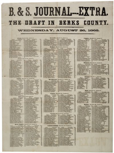 Luonnos Berksin piirikunnassa, 26. elokuuta 1863 tekijältä American School