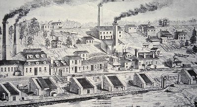 Du Pont -jauhetehdas Brandywine-joella (viivakaiverrus) tekijältä American School