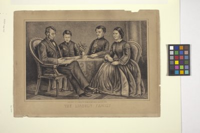 Lincolnin perhe (litografia) tekijältä American School