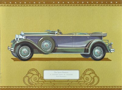 The Sport Phaeton, A Custom Eight by Packard, julkaisu 1930 (värilitra). tekijältä American School