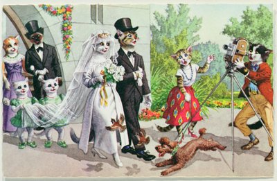 The Wedding, 1900-luvun alun amerikkalainen postikortti tekijältä American School