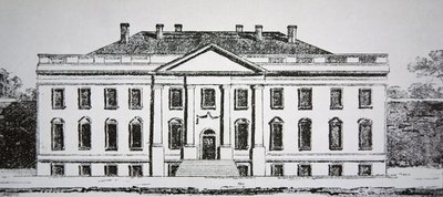 Valkoinen talo vuonna 1807 (kaiverrus) tekijältä American School