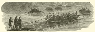 Sedgwicksin joukkojen eteneminen Rappahannockin yli huhtikuussa 1863 tekijältä American School