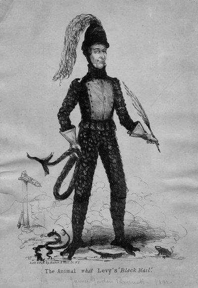 Eläin, joka perii Black Mailin, julkaisija Baker, New York, n. 1842 tekijältä American School