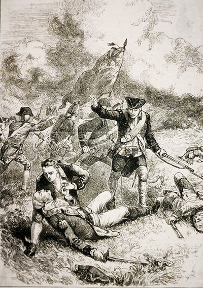 Brittiläisen merijalkaväen majuri John Pitcairn kuoli Bunker Hillin taistelussa tekijältä American School