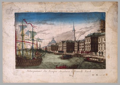 Brittijoukkojen maihinnousu New Yorkissa, 1776 tekijältä American School