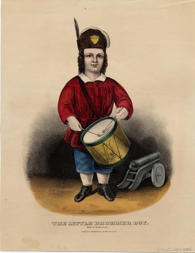 Pieni rumpalipoika: rub-a-dub-dub, pubi. kirjoittanut Currier & Ives, n. 1860 tekijältä American School