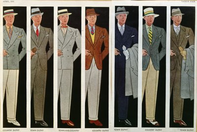 Town and Country Outfits, Vanity Fair, huhtikuu 1931 tekijältä American School