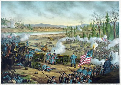 Yhdysvaltain sisällissota: Stone Riverin taistelu eli Murfreesboron 2. taistelu, Tennessee, 31. joulukuuta. tekijältä American School