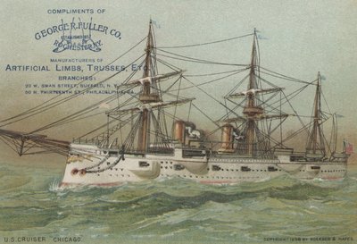 Yhdysvaltain laivaston risteilijä USS Chicago, 1898 tekijältä American School