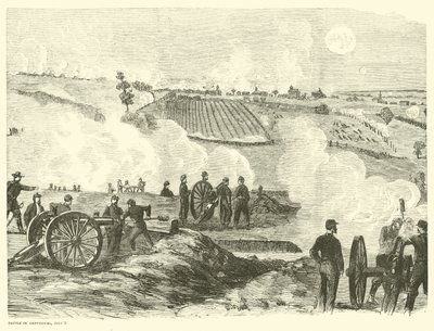 Liiton asema lähellä keskustaa, Gettysburgin taistelu, 2. heinäkuuta, heinäkuuta 1863 tekijältä American School