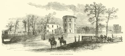 Yhdysvaltain Arsenal Fayettevillessä maaliskuussa 1865 tekijältä American School