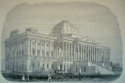 Näkymä Capitolille, n. 1848 (kaiverrus) tekijältä American School