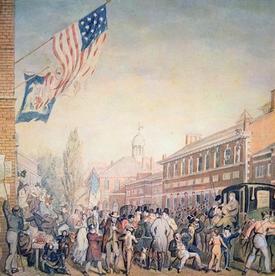 Äänestys Philadelphiassa tekijältä American School