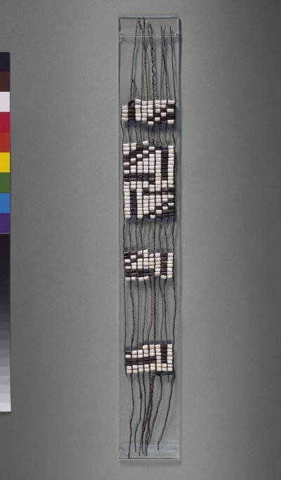 Wampum Belt, amerikkalainen iroquoian tai algonquian heimo, mahdollinen 1600-luku tekijältä American School