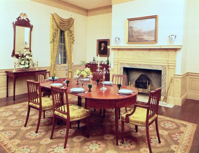 White Hall -ruokasali, lähellä Charlestonia Etelä-Carolinassa, 1818 tekijältä American School