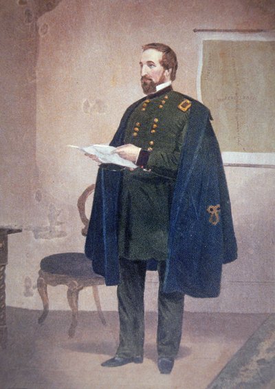 William Starke Rosencrans (1819-98) (väri litho) tekijältä American School