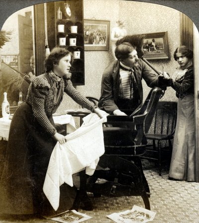 Hänen hiuksensa hakkaaminen. tekijältä American Stereoscopic Company
