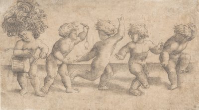 Five Dancing Putti,.n.d. tekijältä Amico Aspertini