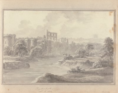 Näkymät Englannissa, Skotlannissa ja Walesissa: Chepstow Castle, 15. lokakuuta 1802 tekijältä Amos Green