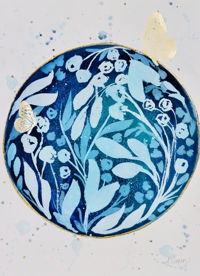 Kultaperhonen ja sininen puutarha tekijältä Amy Tieman