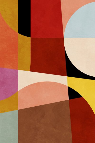 Lämpimät värit – Bauhaus-geometria 2 tekijältä Ana Rut Bre