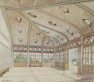 Lycee Victor Hugo, Pariisi, 1894 (wc paperilla) tekijältä Anatole de Baudot