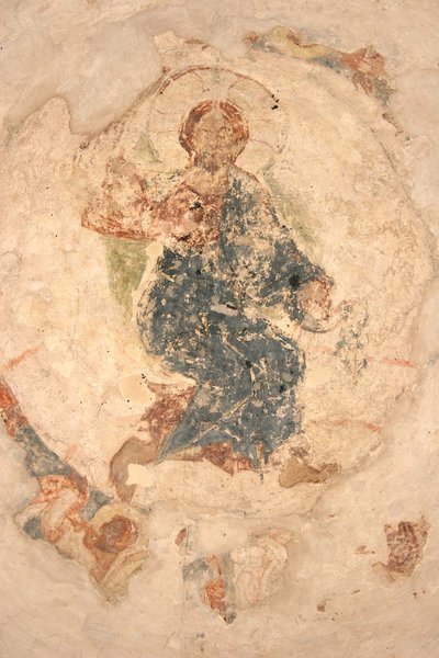 Kristuksen taivaaseenastuminen, 1313 tekijältä Ancient Russian frescos