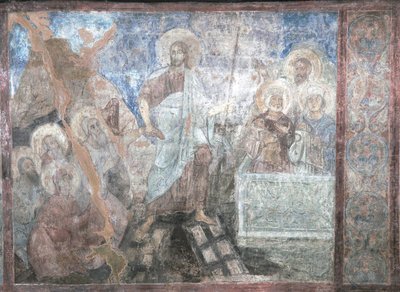 Laskeutuminen helvettiin tekijältä Ancient Russian frescos