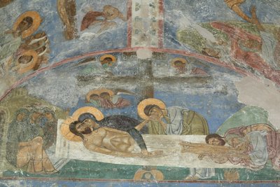 Kristuksen hautaus, 1100-luku tekijältä Ancient Russian frescos