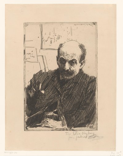 Max Liebermannin muotokuva tekijältä Anders Leonard Zorn (signed by artist)