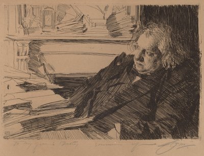Ernest Renan, 1892. tekijältä Anders Leonard Zorn