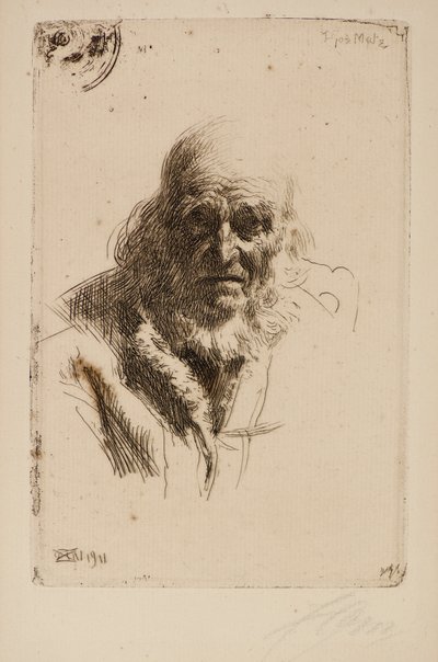 Vanhan miehen pää tekijältä Anders Leonard Zorn