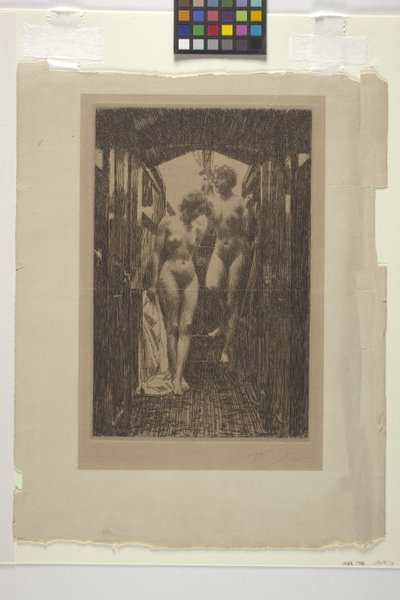 Le Cabine (etsaus) tekijältä Anders Leonard Zorn