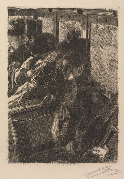 Omnibus, 1892. tekijältä Anders Leonard Zorn