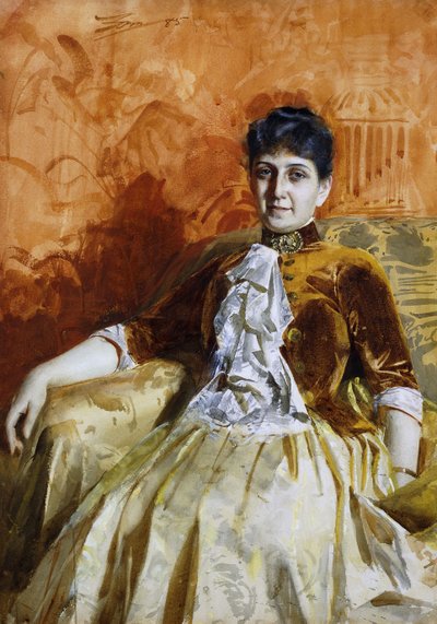 Lisen Lammin muotokuva, 1885 tekijältä Anders Leonard Zorn