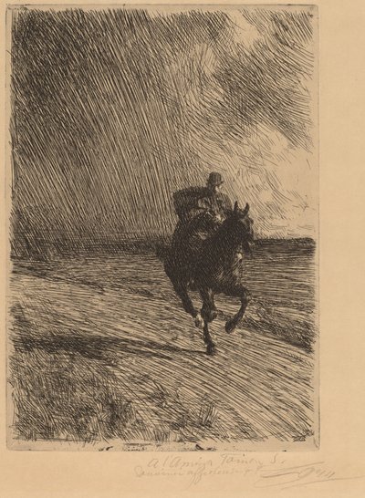 Myrsky Myrsky, 1891. tekijältä Anders Leonard Zorn
