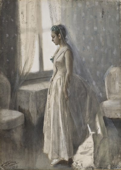Morsian, 1886 tekijältä Anders Leonard Zorn