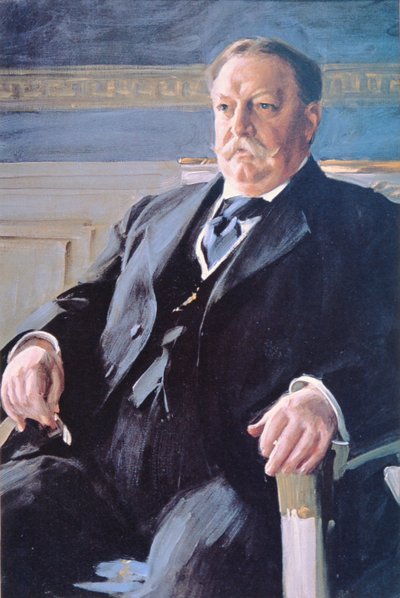 William H. Taft (1857-1930) (väri litho) tekijältä Anders Leonard Zorn