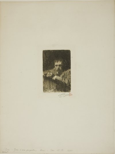 aUn pintor-gravador (autoretrat) finlandès tekijältä Anders Leonard Zorn