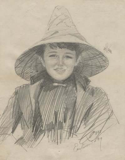 Ada Lymon (nainen suuressa hatussa) tekijältä Anders Leonard Zorn