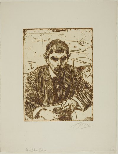 Albert Engström tekijältä Anders Leonard Zorn