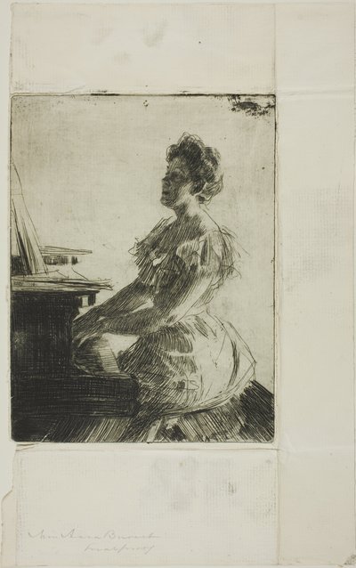 Pianon luona tekijältä Anders Leonard Zorn