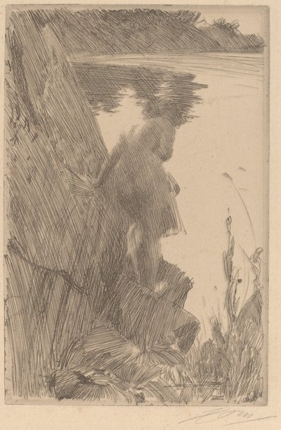 Bather III (back Bather) tekijältä Anders Leonard Zorn