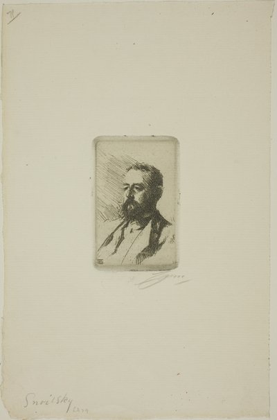 Carl Snoilsky tekijältä Anders Leonard Zorn