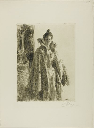 H. R. H. Ruotsin prinsessa Ingeborg II tekijältä Anders Leonard Zorn
