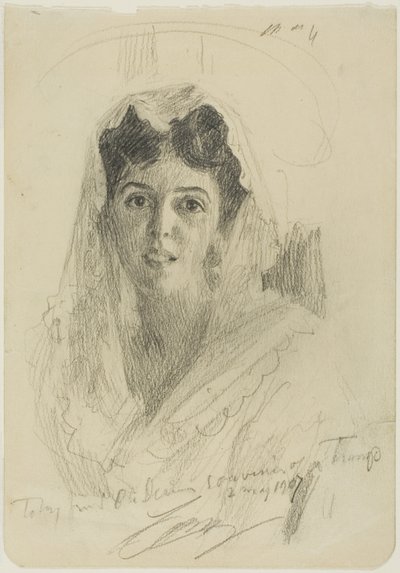 Naisen pää (en Face) tekijältä Anders Leonard Zorn
