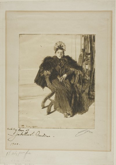 Isabella Gardner tekijältä Anders Leonard Zorn