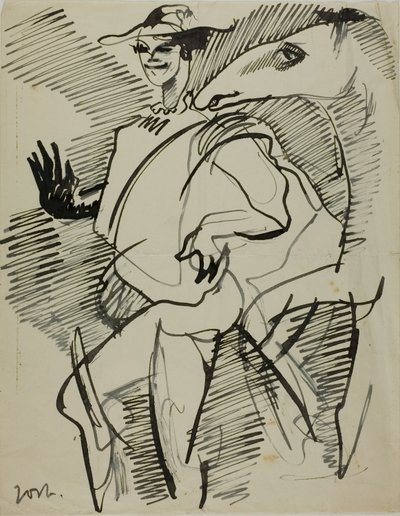 Mies ja hevonen tekijältä Anders Zorn